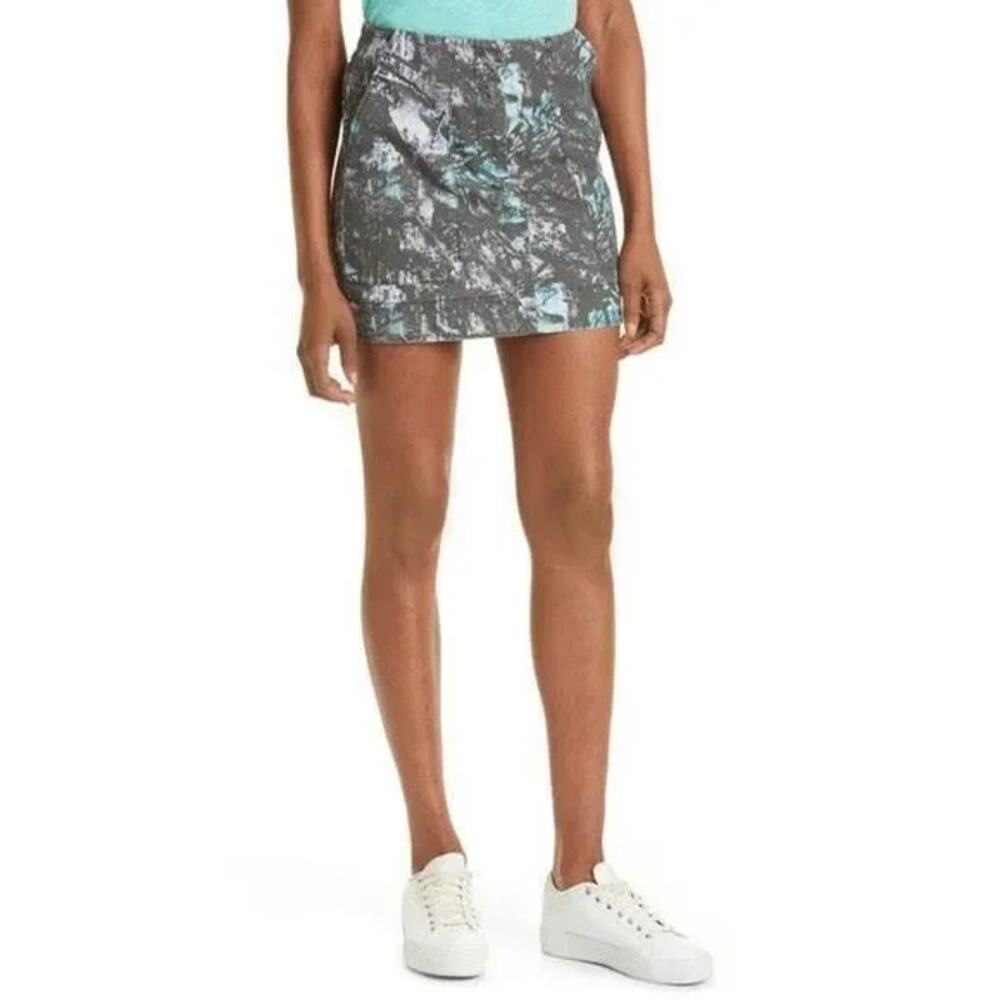 ATM Anthony Thomas Melillo $250 Abstract Blue Purple Black Print Skirt Size 2